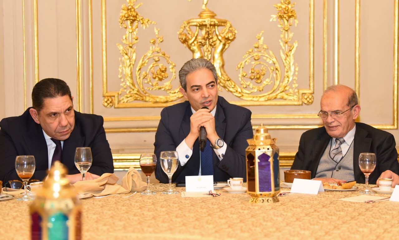 نقيب الإعلاميين خلال حديثه نقيب الإعلاميين خلال حديثه