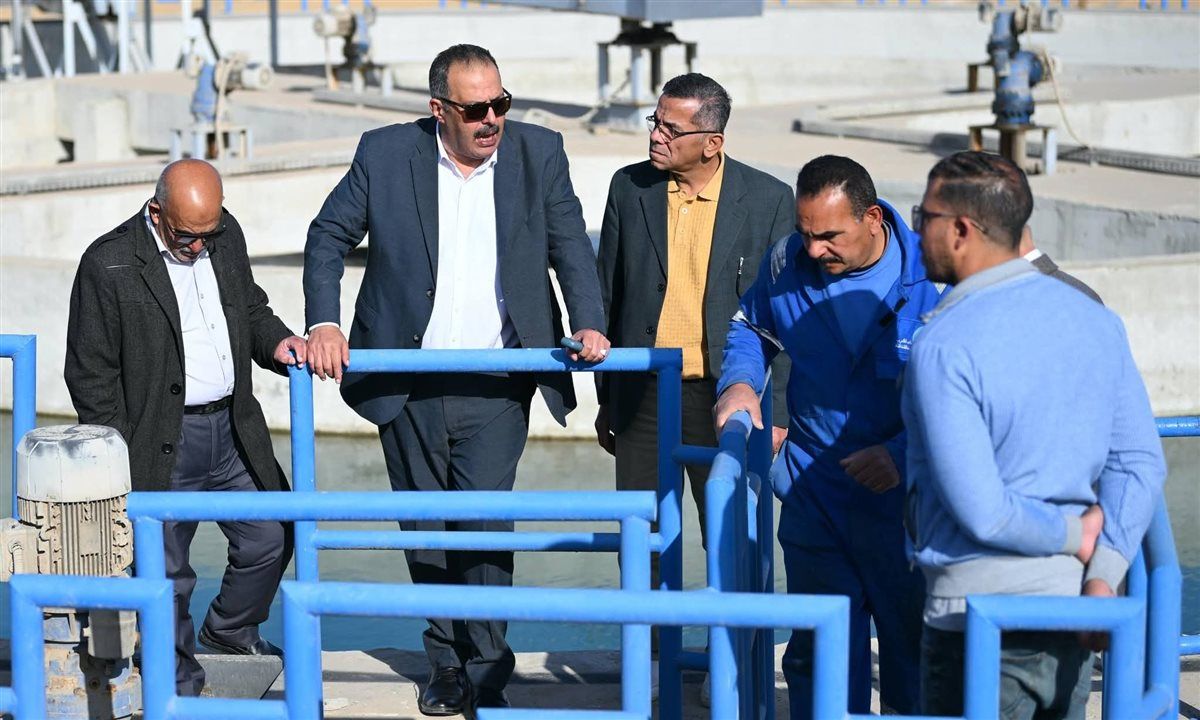 جانب من جولة رئيس شركة مياه الشرب والصرف الصحي، فيتو