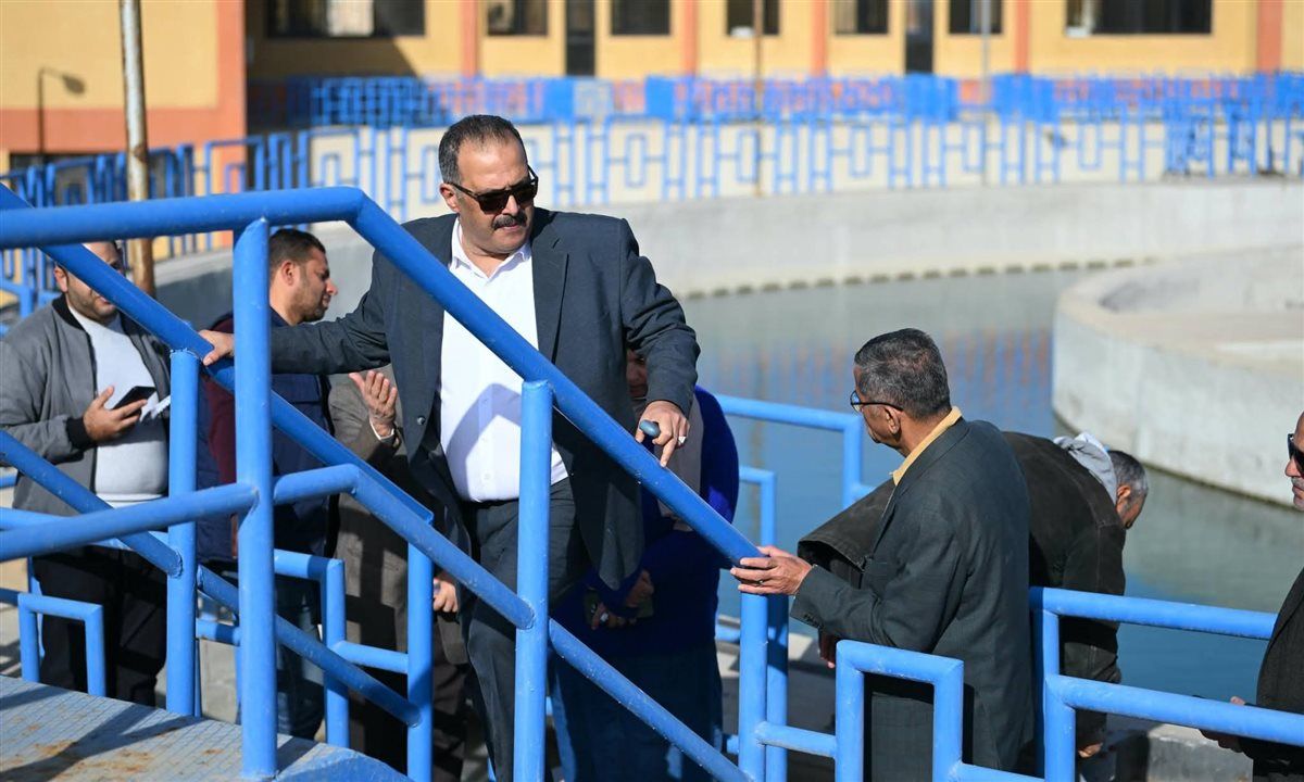 جانب من جولة رئيس شركة مياه الشرب والصرف الصحي، فيتو