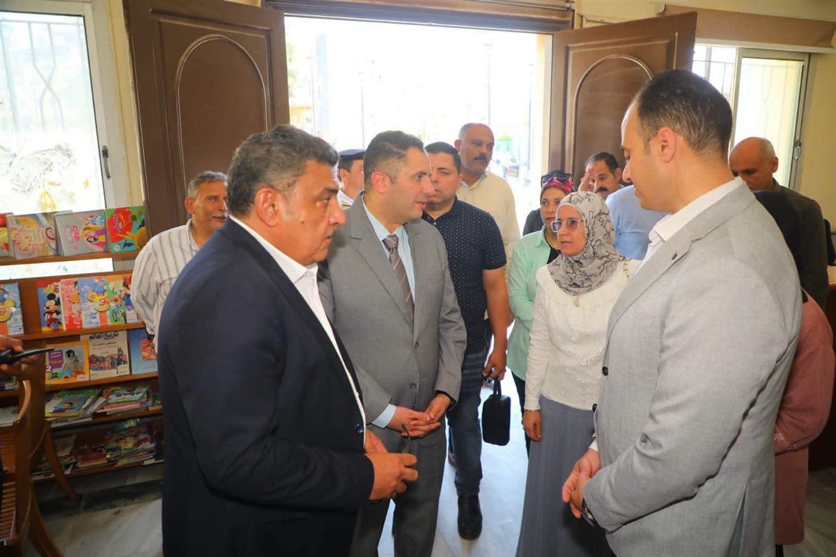 المحافظ يتابع مكتبة مصر العامة بمدينة دمياط الجديدة