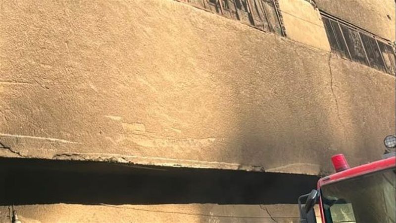 حريق مصنع نسيج بشبرا