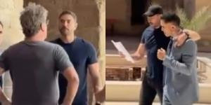 أول ظهور لأحمد عز وسامي الشيخ من كواليس تصوير مسلسل الأمير.. صور