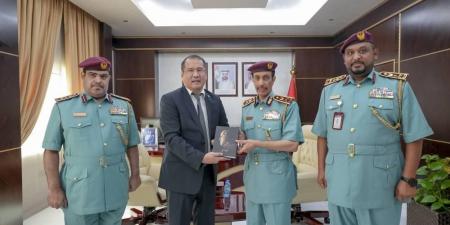 شرطة عجمان تبحث التعاون مع كازاخستان