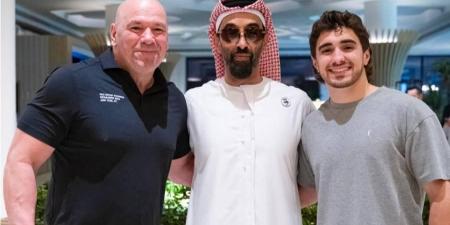 طحنون بن زايد يبحث مع رئيس منظمة UFC تعزيز رياضة الفنون القتالية المختلطة