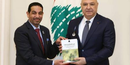 الرئيس اللبناني يستقبل وفد مركز «تريندز»