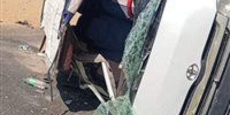 مصرع 3 عمال في حادث انقلاب ميكروباص أعلى بالوراق