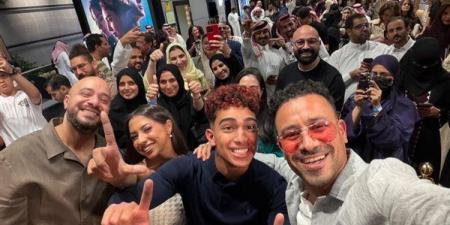 أحمد داود يحتفل بالعرض الخاص لفيلم إذما في السعودية
