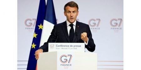 ماكرون: «G7» شددت على إيجاد طرق بديلة لإخراج نفط وغاز الشرق الأوسط ترامب: مذكرة التفاهم ليست نهائية ولن نستثمر حتى 10 سنتات في إيران