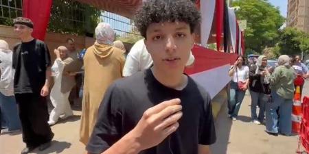 طالب ثانوية عامة بالجيزة عن امتحان التربية الدينية: في مستوى الطالب المتدين (فيديو)
