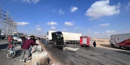 إصابة رئيس لجنة ثانوية عامة بقويسنا في حادث سير