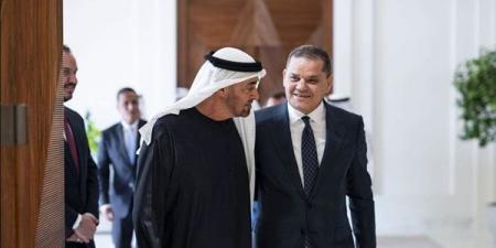 بن زايد يستقبل الدبيبة في الإمارات