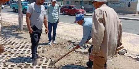 جهود مكثفة لتطوير ممشى كورنيش النيل بدمياط