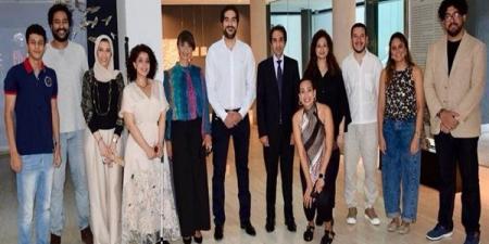 بسام راضي يكرم الفائزين بجائزة الدولة للإبداع الفني بالأكاديمية المصرية للفنون بروما (صور)