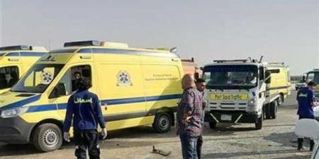 إصابة 6 أشخاص بينهم 3 أطفال في انقلاب ملاكي بالطريق الساحلي بالبحيرة
