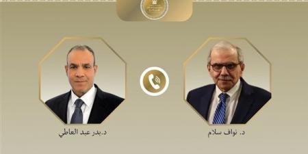 وزير الخارجية يبحث مع رئيس الوزراء اللبناني تطورات الأوضاع في لبنان