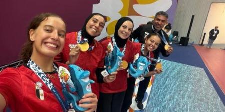 منتخب مصر لسيدات تنس الطاولة يتوج بذهبية الفرق في دورة ألعاب البحر المتوسط - النيل نيوز