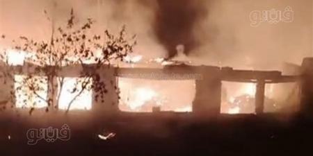 حريق هائل يلتهم مزرعة دواجن بالمحلة في الغربية (فيديو) - النيل نيوز