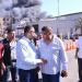 تفاصيل السيطرة على حريق مصنع دهانات بدمياط الجديدة