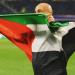 احتفال حسام حسن بعلم فلسطين يثير اهتمام الإعلام الإسباني