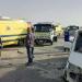 مصرع شخصين في تصادم موتوسيكل وسيارة بطريق الدير بالقليوبية
