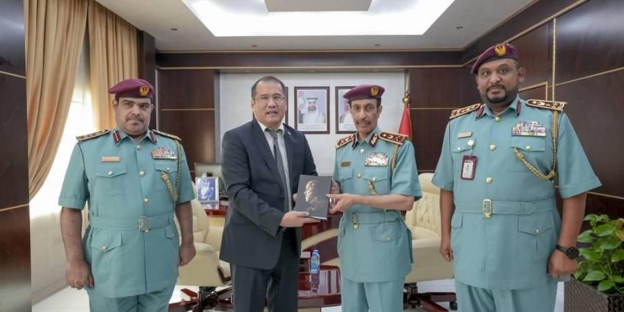 شرطة عجمان تبحث التعاون مع كازاخستان