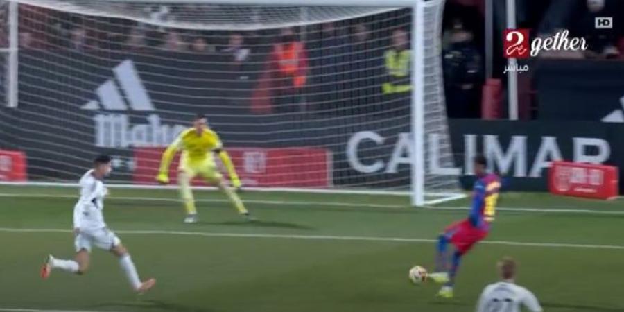 ألباسيتي ضد برشلونة.. لامين يامال يسجل الهدف الأول لـ برشلونة في مرمى ألباسيتي بربع نهائي كأس ملك إسبانيا