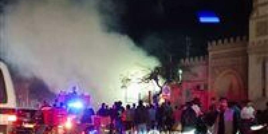 حريق يلتهم دار المناسبات في الغربية