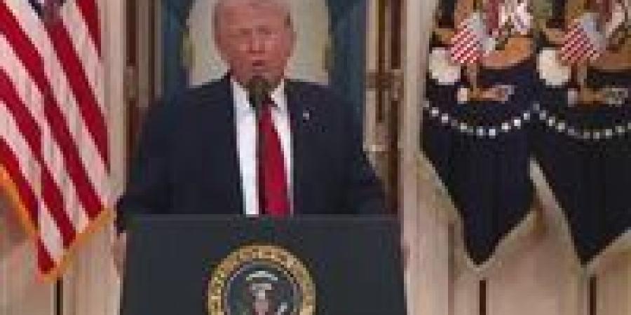 «بين التهديد والتحذير».. أبرز ما جاء في خطاب ترامب بشأن حرب إيران