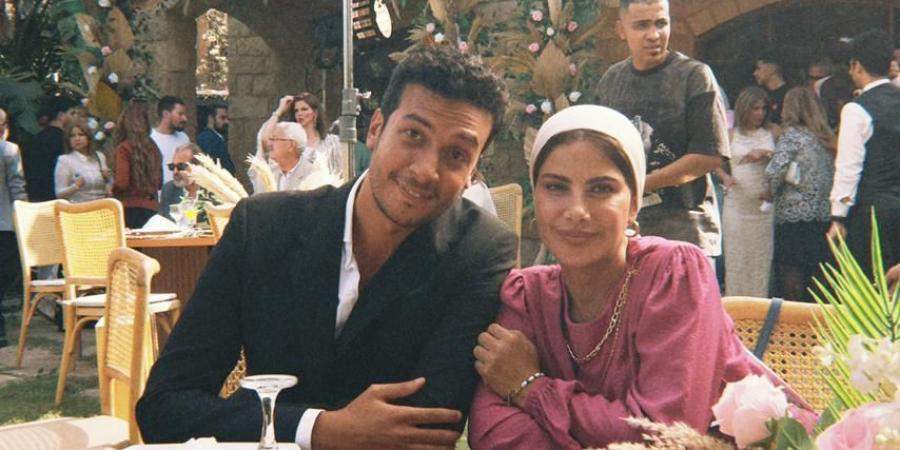 أول صورة لأحمد عبد الوهاب وصبا مبارك من مسلسل ورد على فل وياسمين