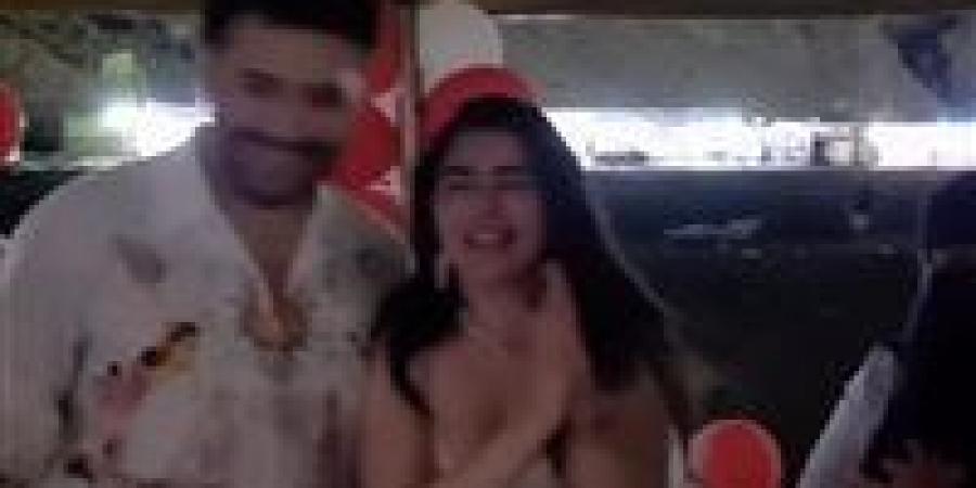 كل سنة واحنا مع بعض.. يارا تامر تحتفل بعيد ميلاد مسلم في أجواء رومانسية| فيديو