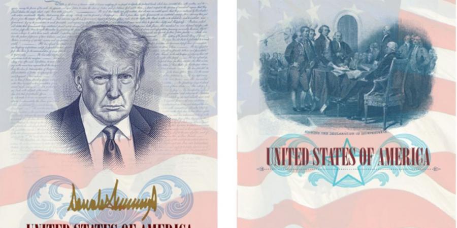 الخارجية الأمريكية تطرح جوازات سفر بصورة ترامب.. ما القصة؟