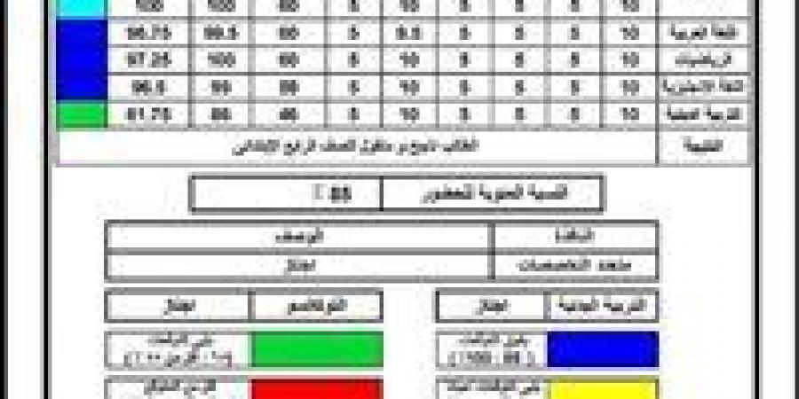 نتيجة الصف الثالث الابتدائي محافظة الجيزة فور اعتمادها من هنا 2026