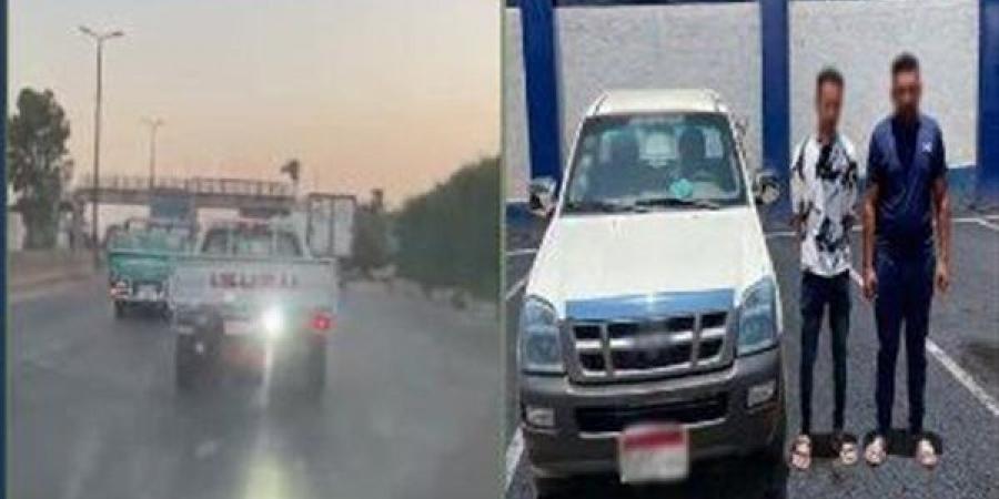 القبض على قائد سيارة ومالكها لتركيبه كشافا خلفيا عالي الإضاءة بالقليوبية