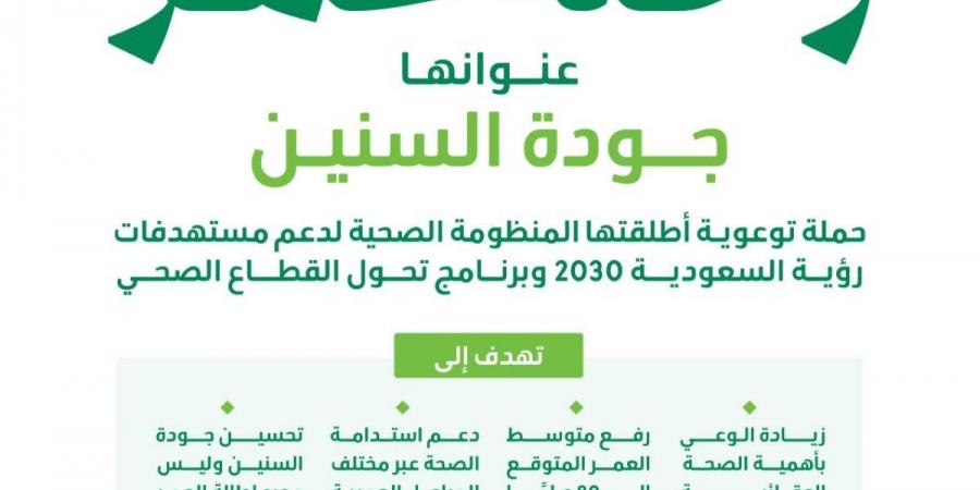 وزارة الصحة تعزز مفهوم "جودة السنين" عبر تعزيز الوقاية والعادات الصحية المستدامة