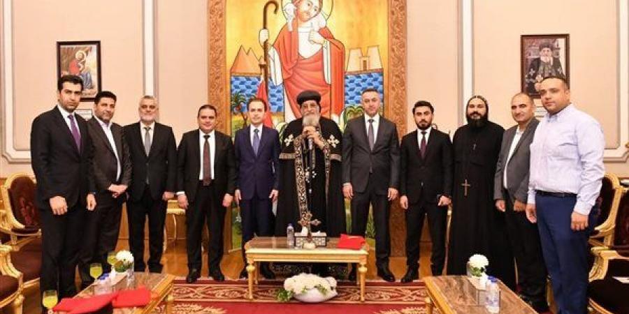 البابا تواضروس الثاني يستقبل وزير الأوقاف الكردستاني