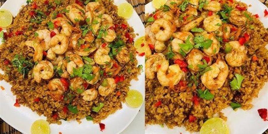 طريقة عمل الأرز بالجمبري، مميز وسهل التحضير