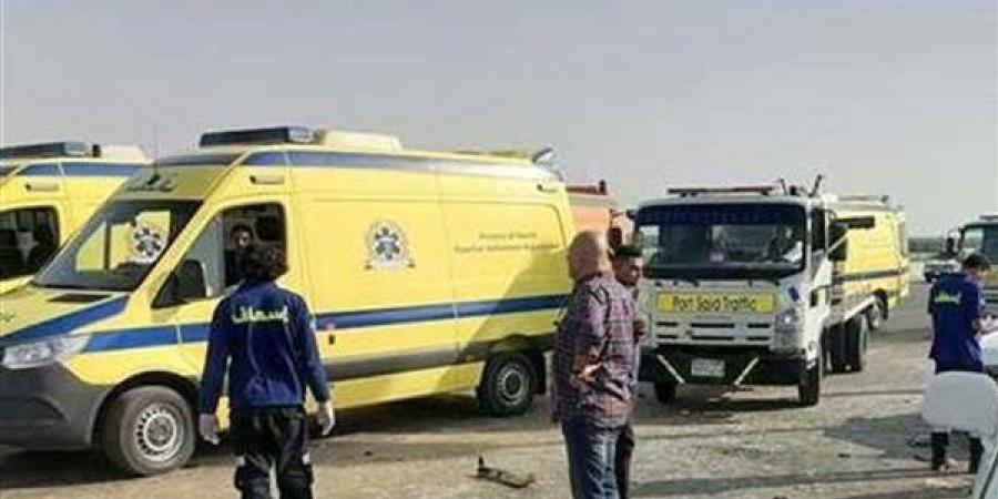 إصابة 6 أشخاص بينهم 3 أطفال في انقلاب ملاكي بالطريق الساحلي بالبحيرة