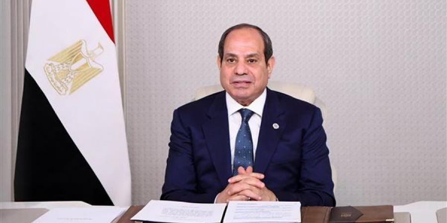 السيسي يؤكد ضرورة التوصل إلى حل عادل للقضية الفلسطينية يقوم على حل الدولتين