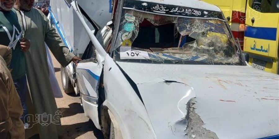ننشر أسماء المصابين الـ11 في حادث انقلاب سيارة بطريق أسوان الزراعي (صور)