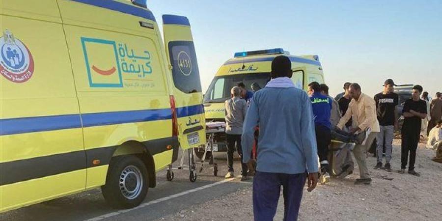 مصرع شخص وإصابة فتاة في انقلاب سيارة بالمنيا