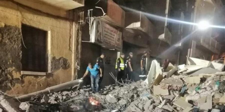 تداعيات زلزال الفجر، انهيار جزئي لعقار بروض الفرج دون وقوع إصابات