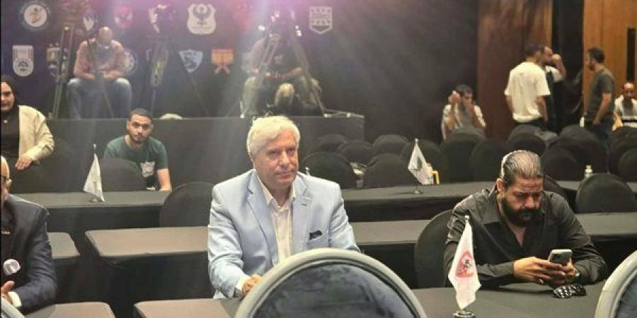 عبد الناصر محمد ممثل الزمالك في قرعة الدوري (صور)
