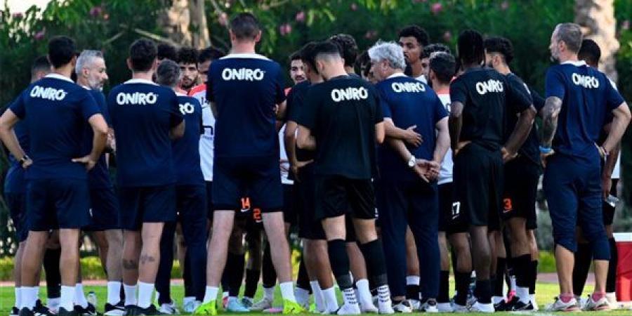 تدريبات بدنية في مران الزمالك استعدادا لمواجهة البنك الأهلي - النيل نيوز