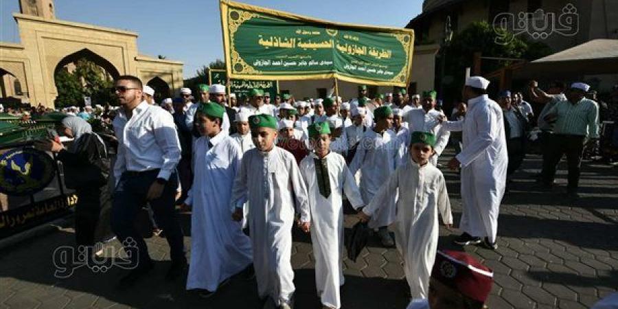 احتفالا بذكرى المولد النبوي الشريف، الطرق الصوفية تنظم موكبا بالطبول والأعلام الخضراء يوم الثلاثاء - النيل نيوز
