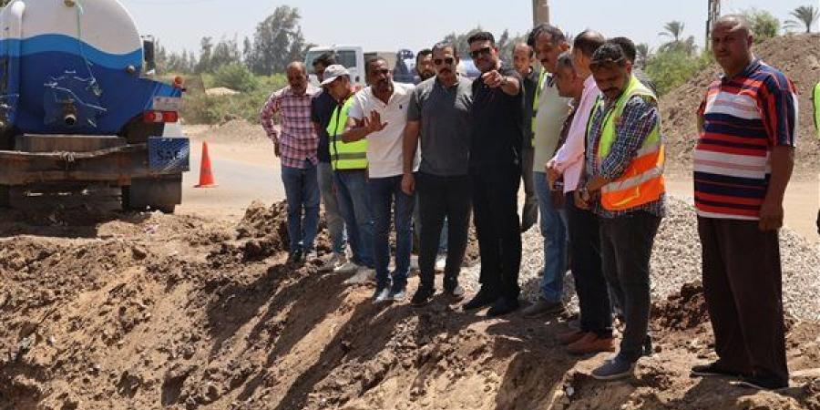 رئيس مياه الشرب بالقليوبية يتابع جهود إصلاح خط رئيسي بطوخ - النيل نيوز